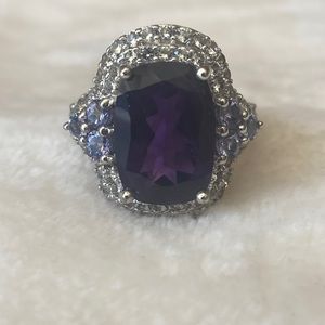 Sterling silver 925 cocktail ring